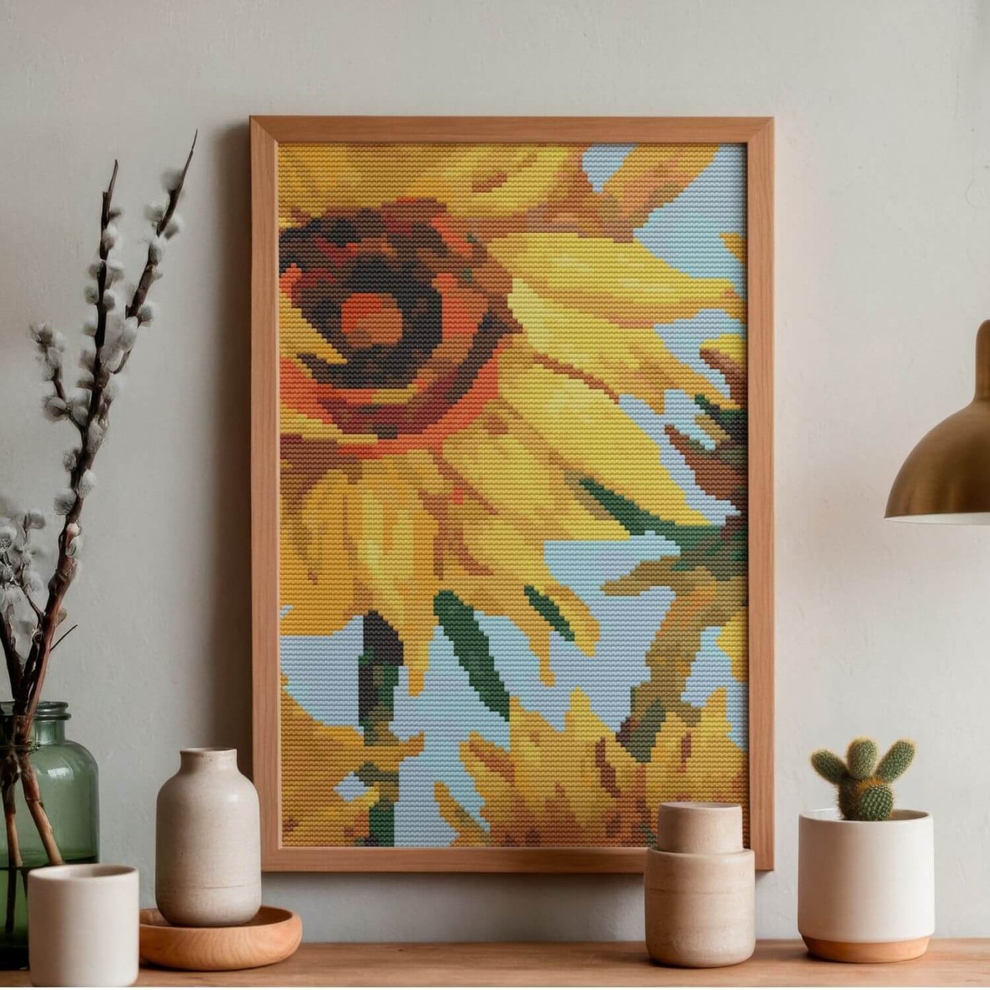 Sunflowers Cross Stitch Pattern - Premium Cross Stitch Pattern - Vincent Van Gogh