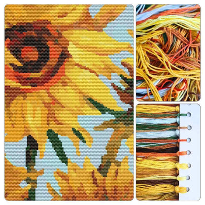 Sunflowers Cross Stitch Kit