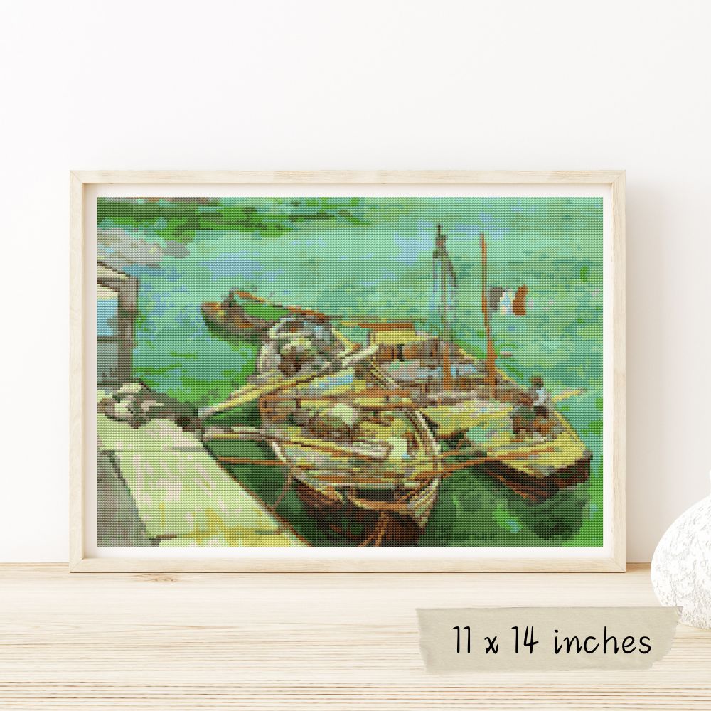 The Rhonebarken Cross Stitch Pattern | Vincent Van Gogh