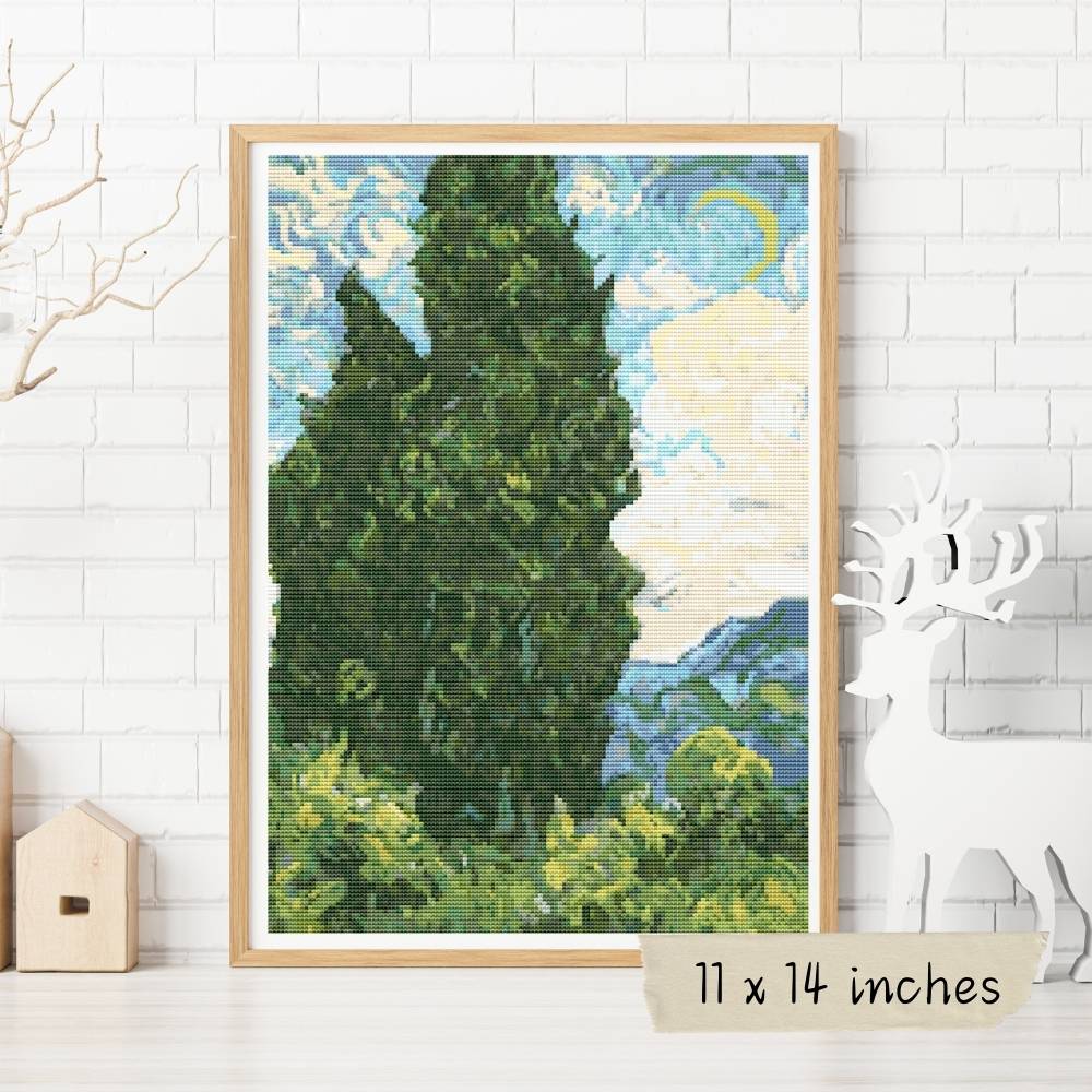 Cypresses Cross Stitch Kit
