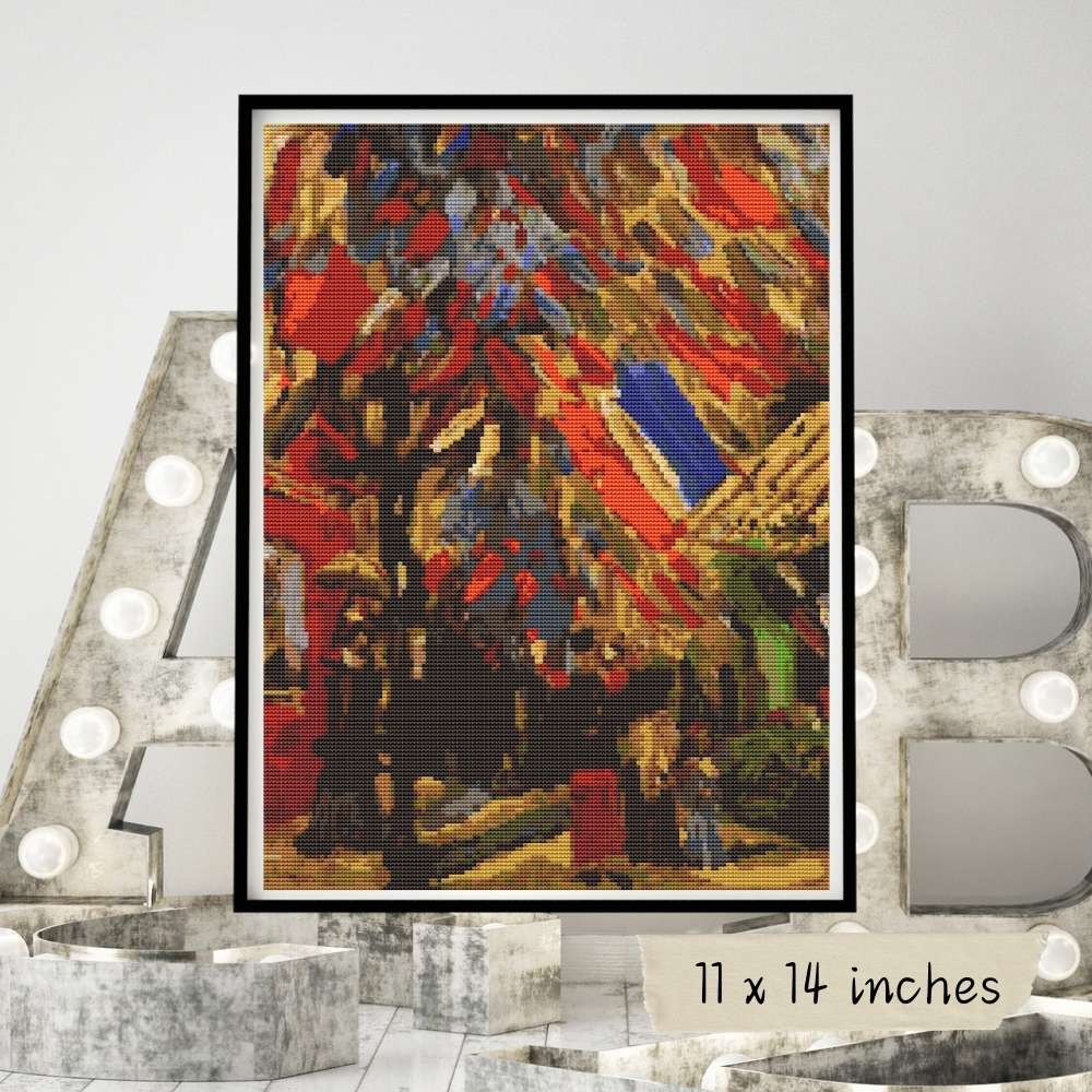 The Fourteenth of July Celebration in Paris Cross Stitch Pattern