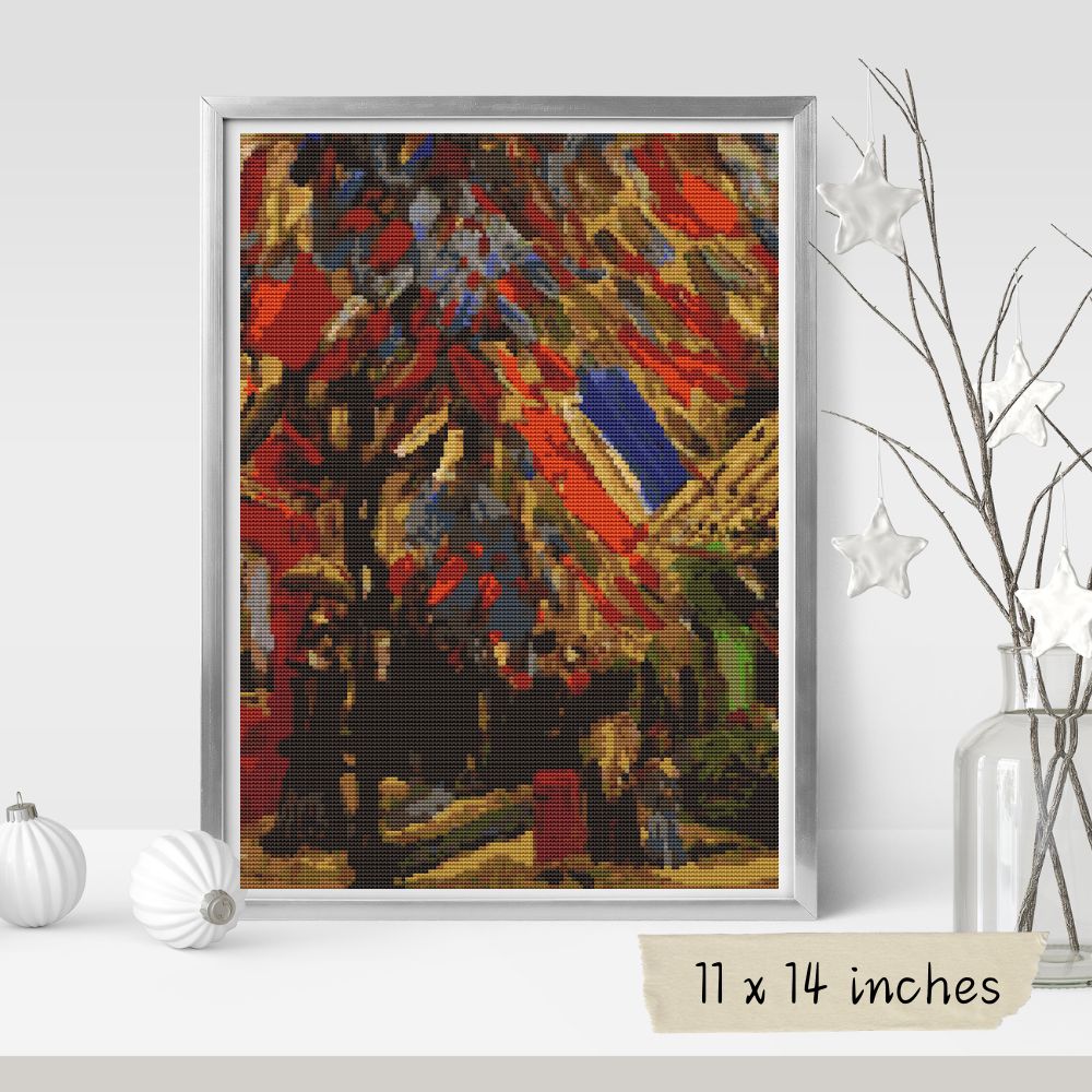 The Fourteenth of July Celebration in Paris Cross Stitch Pattern | Vincent Van Gogh