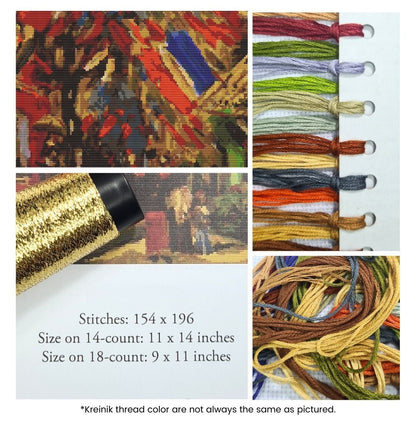 The Fourteenth of July Celebration in Paris Cross Stitch Kit | Vincent Van Gogh