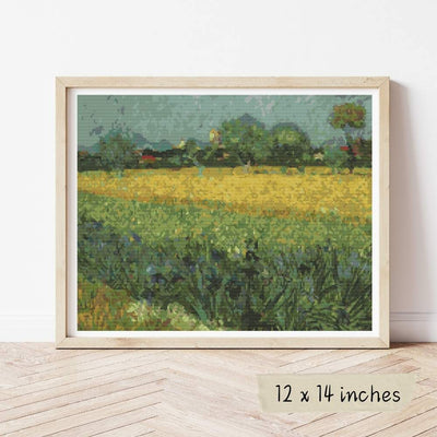 View of Arles Cross Stitch Pattern