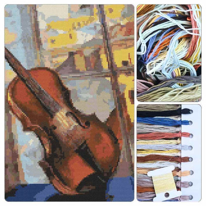 A Violin Cross Stitch Kit