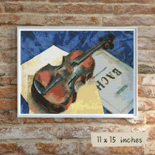 A Still Life With Violin Cross Stitch Kit | Kuzma Petrov Vodkin