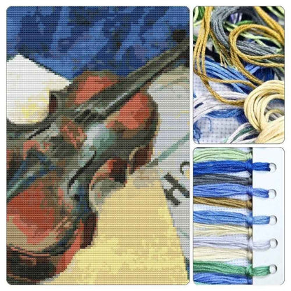 A Still Life With Violin Cross Stitch Kit