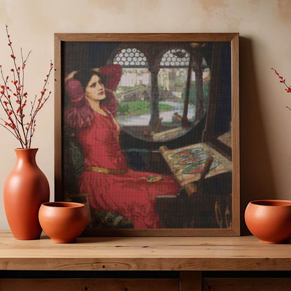 I am Half Sick of Shadows said The Lady of Shalott Cross Stitch Pattern - Premium Cross Stitch Pattern - John William Waterhouse