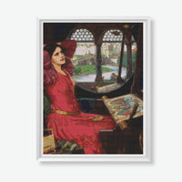 I am Half Sick of Shadows said The Lady of Shalott Cross Stitch Pattern - Premium Cross Stitch Pattern - John William Waterhouse