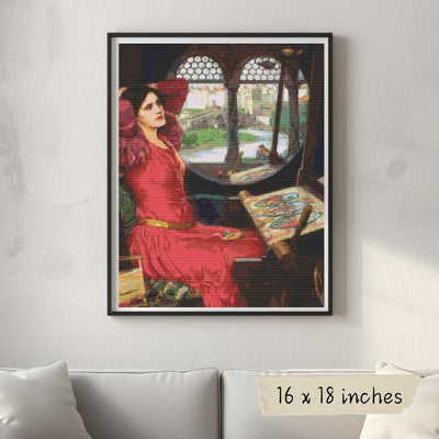 I am Half Sick of Shadows said The Lady of Shalott Cross Stitch Pattern