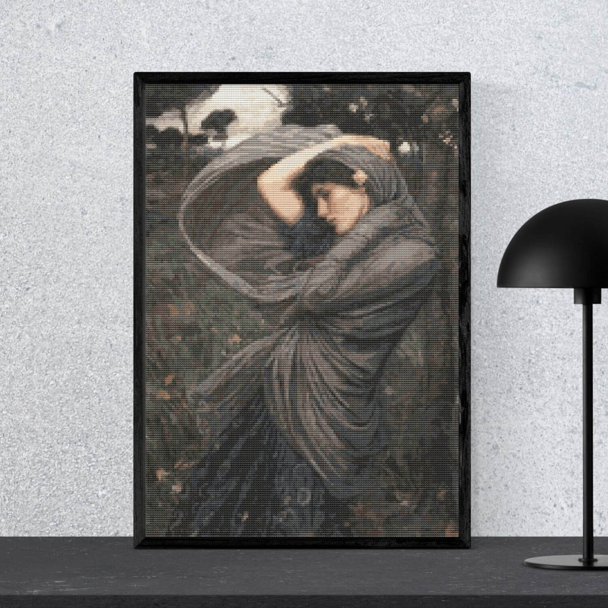 Boreas Cross Stitch Pattern - Premium Cross Stitch Pattern - John William Waterhouse