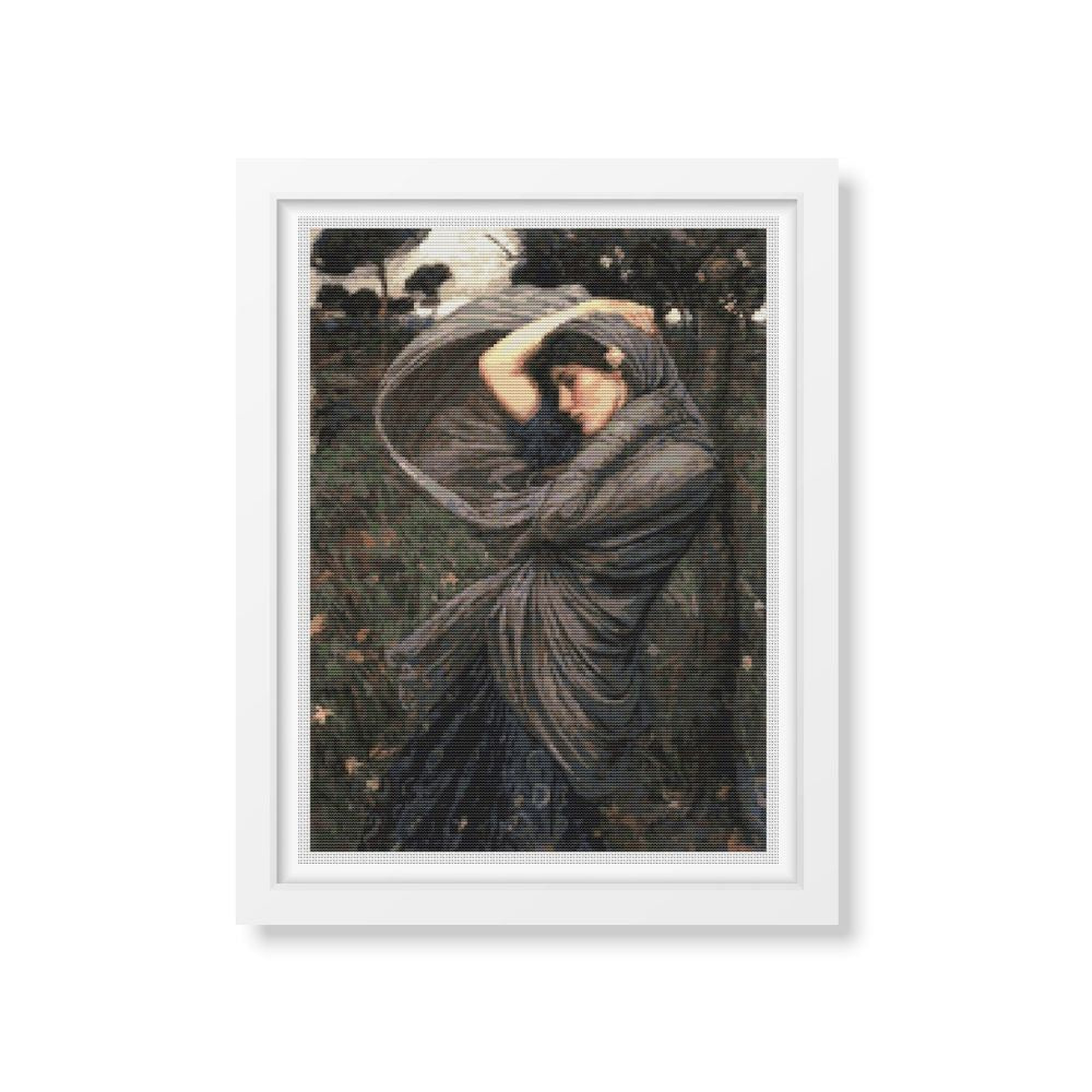 Boreas Cross Stitch Kit | John William Waterhouse