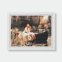 The Lady of Shalott Cross Stitch Pattern - Premium Cross Stitch Pattern - John William Waterhouse