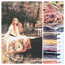 The Lady of Shalott Cross Stitch Kit - Premium Cross Stitch Kit - John William Waterhouse