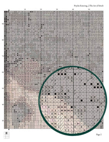 Psyche Entering Cupid's Garden Cross Stitch Pattern