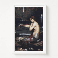 A Mermaid Cross Stitch Pattern - Premium Cross Stitch Pattern - John William Waterhouse