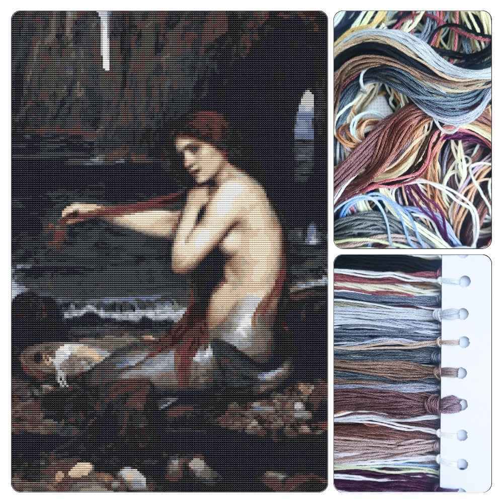 A Mermaid Cross Stitch Kit