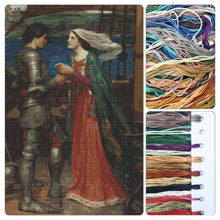 Tristan and Isolde Cross Stitch Kit - Premium Cross Stitch Kit - John William Waterhouse