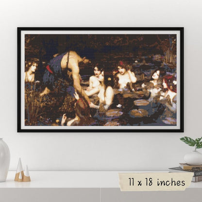 Hylas and the Nymphs Cross Stitch Kit