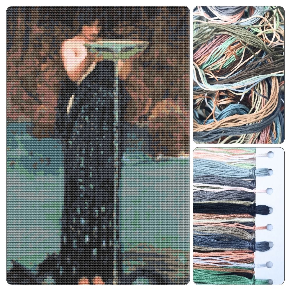 Circe Invidiosa Cross Stitch Kit - Premium Cross Stitch Kit - John William Waterhouse