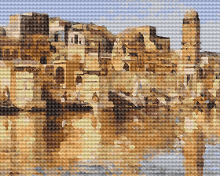Muttra Cross Stitch Pattern - Premium Cross Stitch Pattern - Edwin Lord Weeks