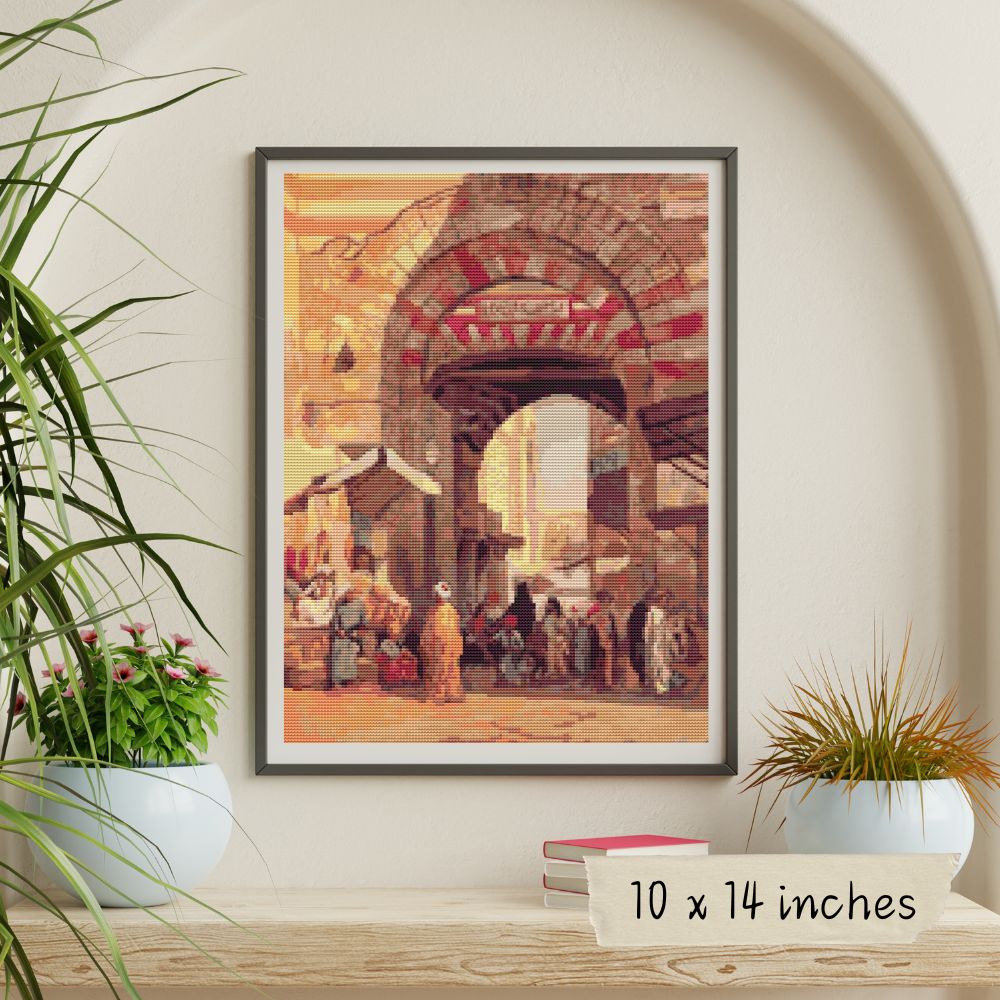 The Moorish Bazaar Cross Stitch Pattern | Edwin Lord Weeks