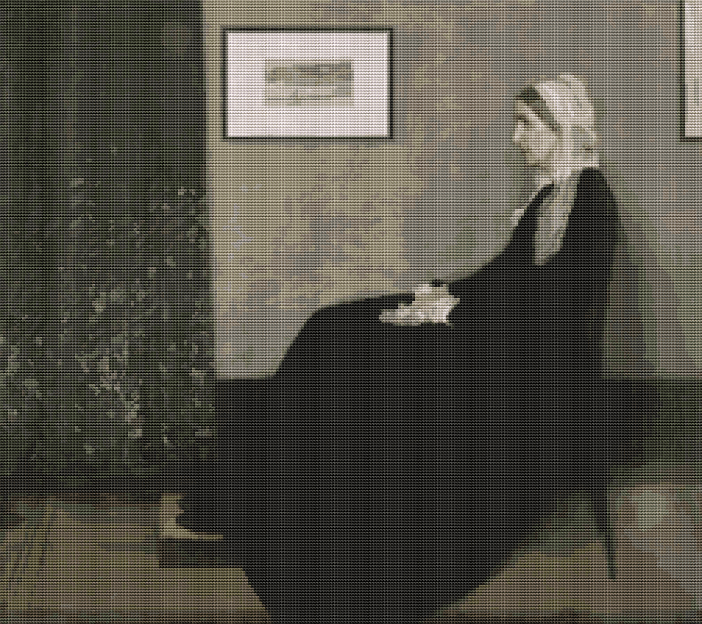 Whistler's Mother Cross Stitch Pattern | James McNeill Whistler