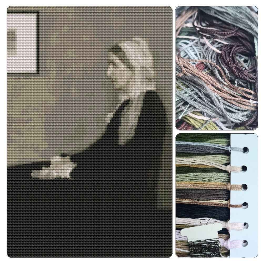 Whistler's Mother Cross Stitch Kit