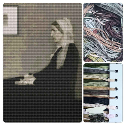 Whistler's Mother Cross Stitch Kit