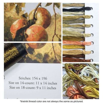 Apples Cross Stitch Kit | Thomas Worthington Wittredge