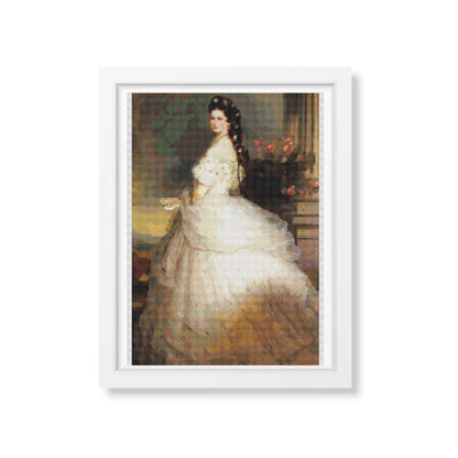 Empress Elizabeth of Austria Cross Stitch Pattern | Franz Xaver Winterhalter