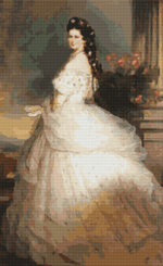 Empress Elizabeth of Austria Cross Stitch Kit by Franz Xaver Winterhalter
