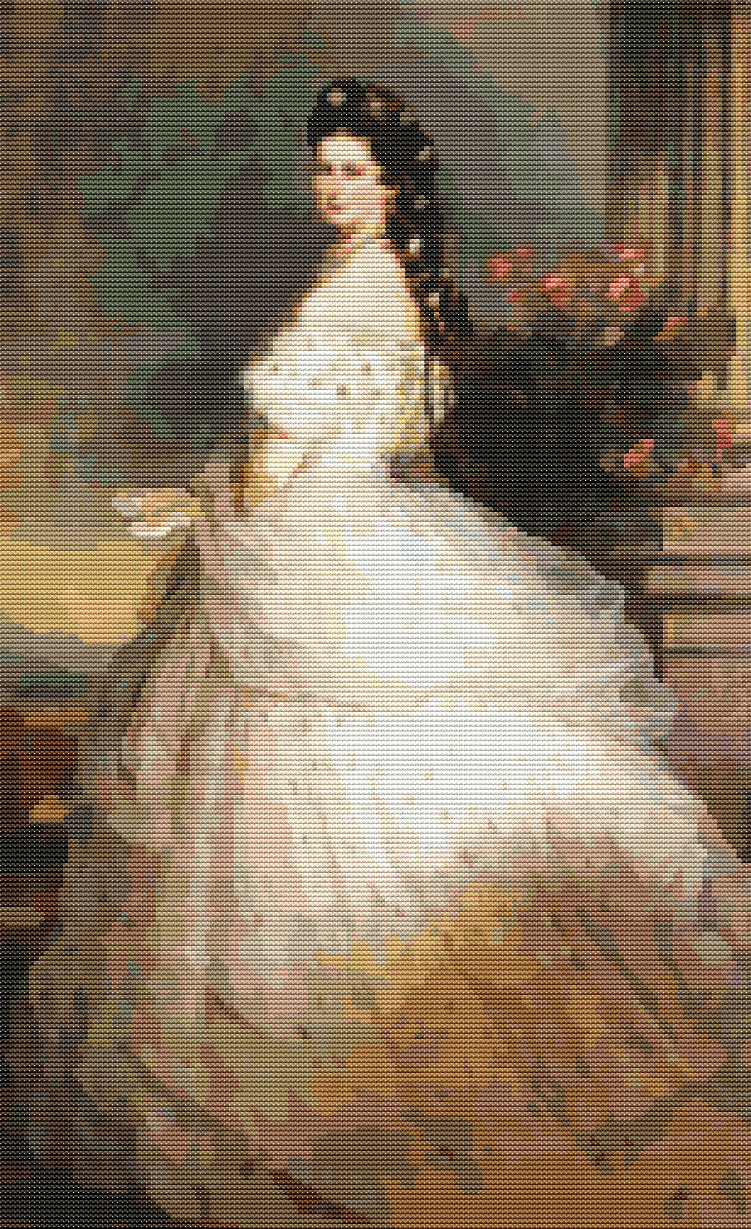 Empress Elizabeth of Austria Cross Stitch Pattern | Franz Xaver Winterhalter