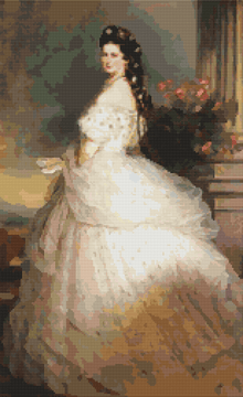 Empress Elizabeth of Austria Cross Stitch Kit | Franz Xaver Winterhalter