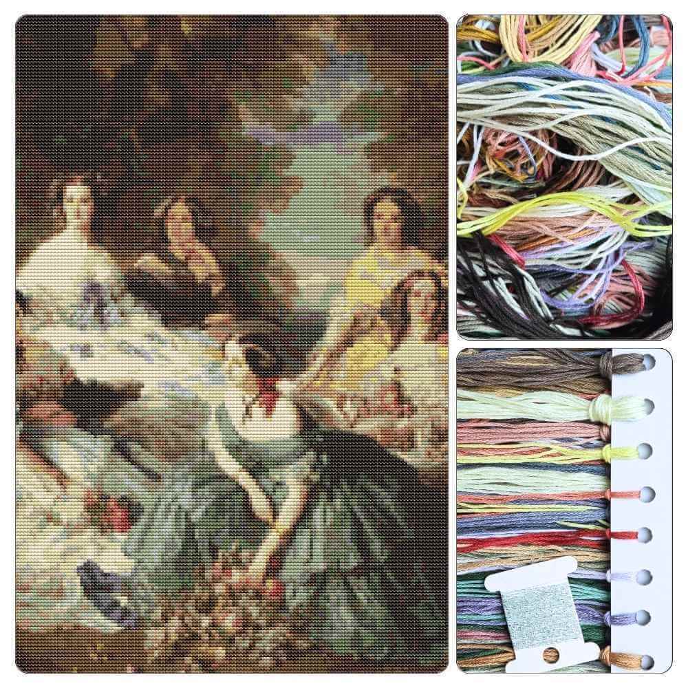 Empress Eugénie Surrounded by her Ladies in Waiting Cross Stitch Kit