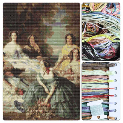 Empress Eugénie Surrounded by her Ladies in Waiting Cross Stitch Kit
