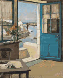 The Blue Door Cross Stitch Pattern | Raymond Wintz