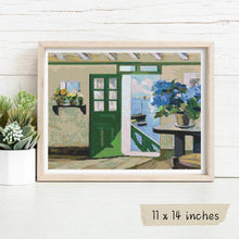 The Green Door Cross Stitch Pattern by Raymond Wintz