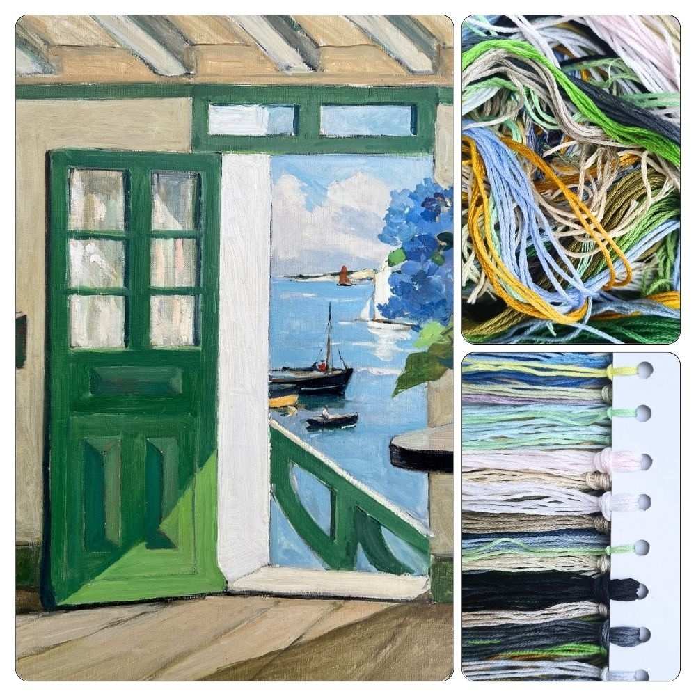 The Green Door Cross Stitch Kit