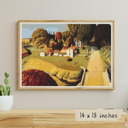 Birthplace of Herbert Hoover Cross Stitch Pattern