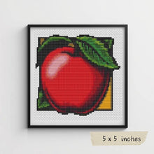 Garden Series: Apple, Grapes, Orange & Watermelon Mini Cross Stitch Kit