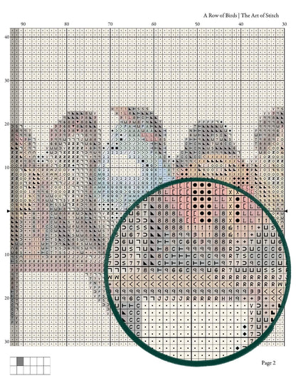 A Row of Birds Cross Stitch Kit