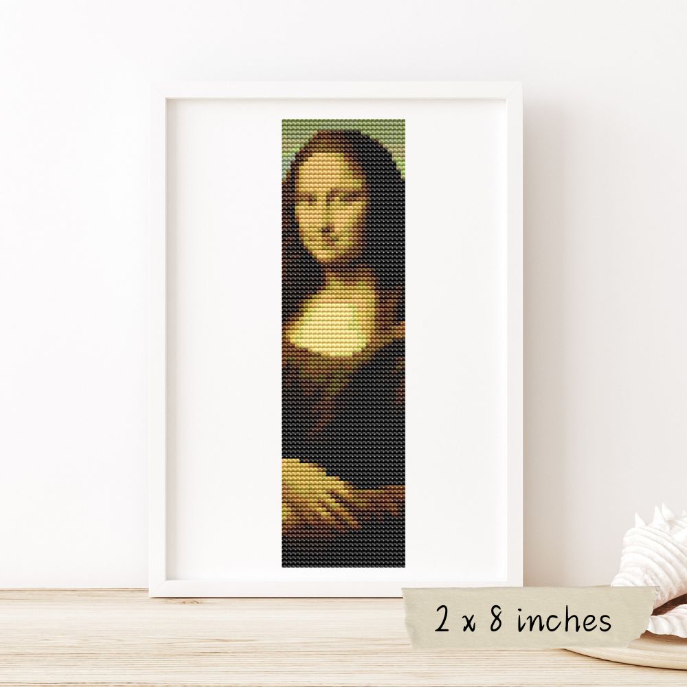 Mona Lisa Bookmark Cross Stitch Kit | Leonardo da Vinci