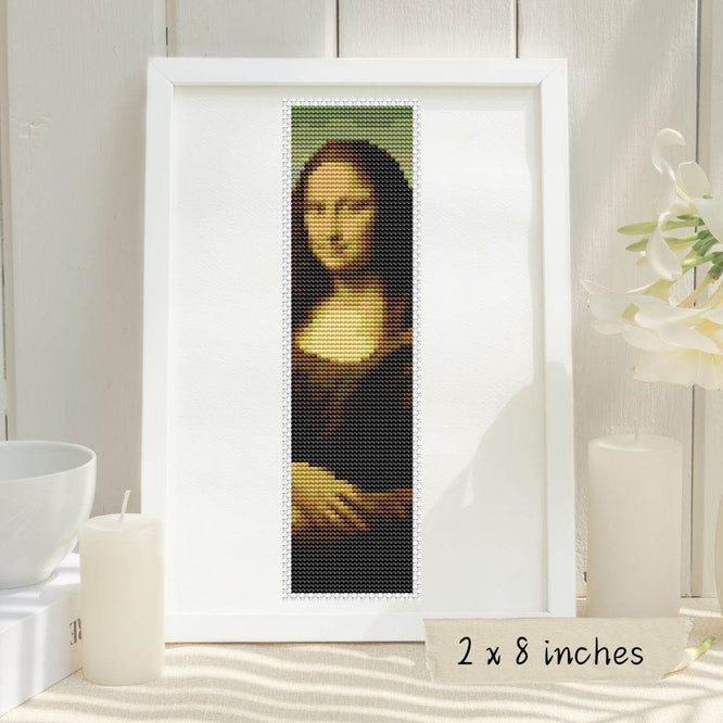 Mona Lisa Bookmark Cross Stitch Pattern