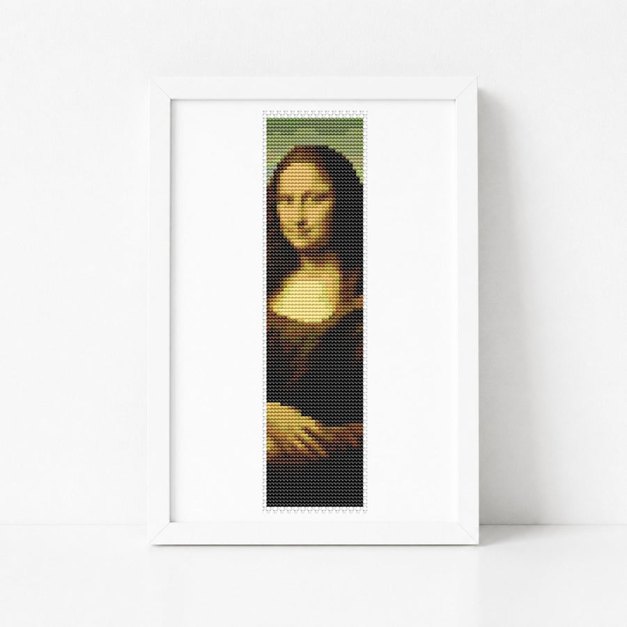 Corak Sulam Silang Penanda Buku Mona Lisa