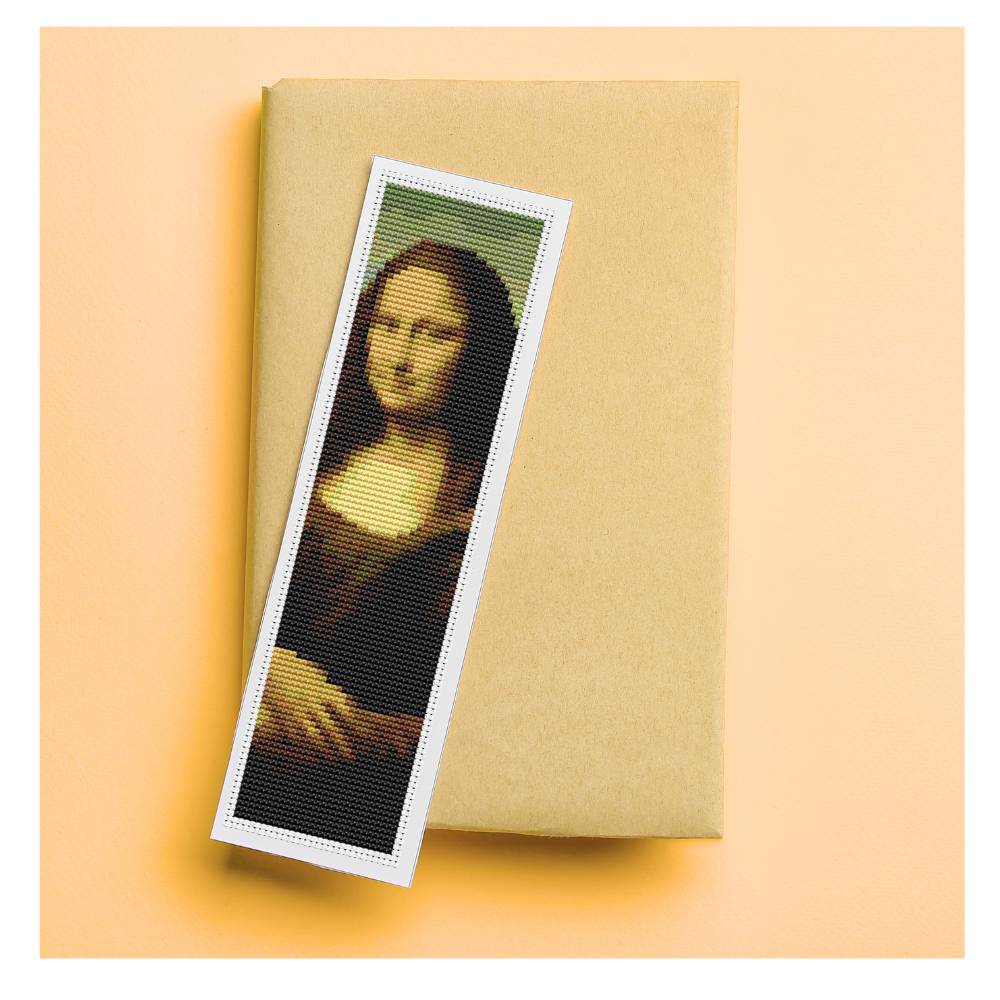 Mona Lisa Bookmark Cross Stitch Kit | Leonardo da Vinci