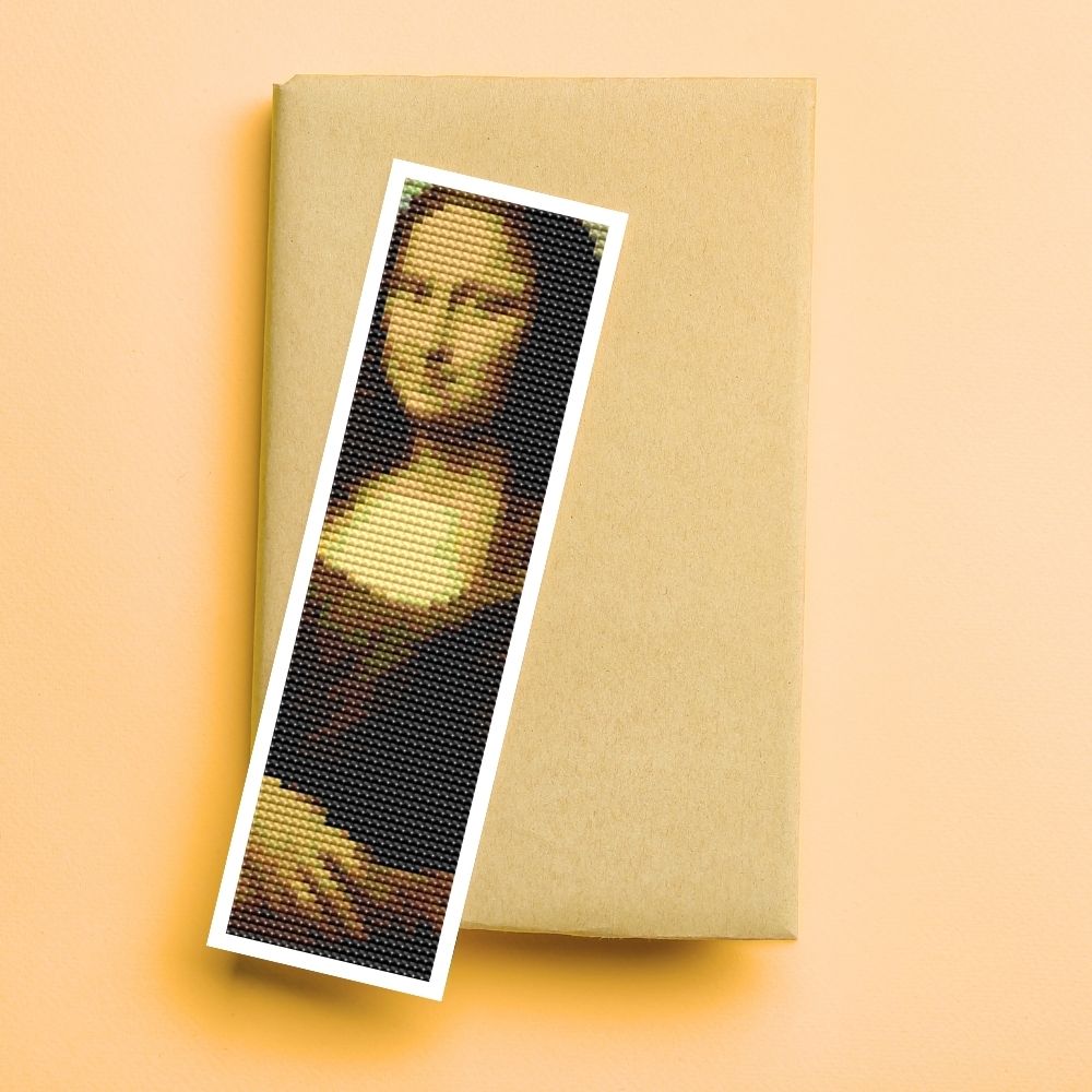 Mona Lisa Bookmark Cross Stitch Kit | Leonardo da Vinci