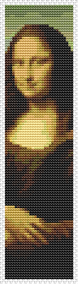 Mona Lisa Bookmark Cross Stitch Kit