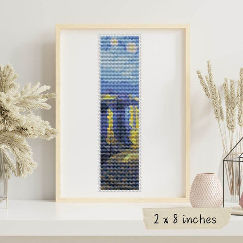 Starry Night over Rhone Bookmark Cross Stitch Kit