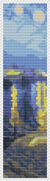 Starry Night over Rhone Bookmark Cross Stitch Kit